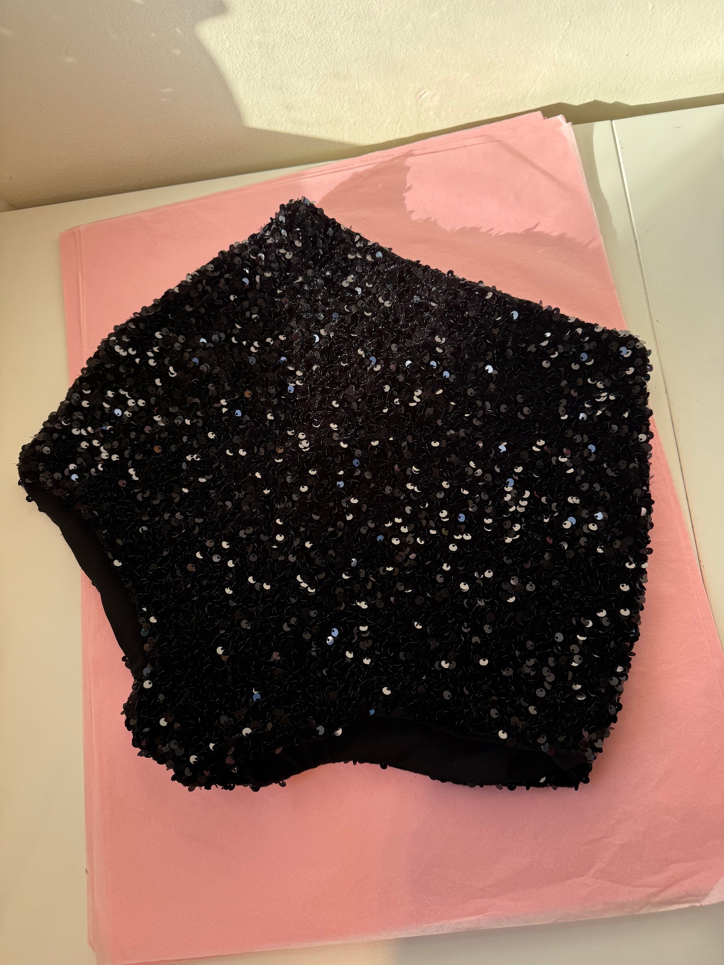 Sequin mini shorts size 8 fuller coverage SAMPLE
