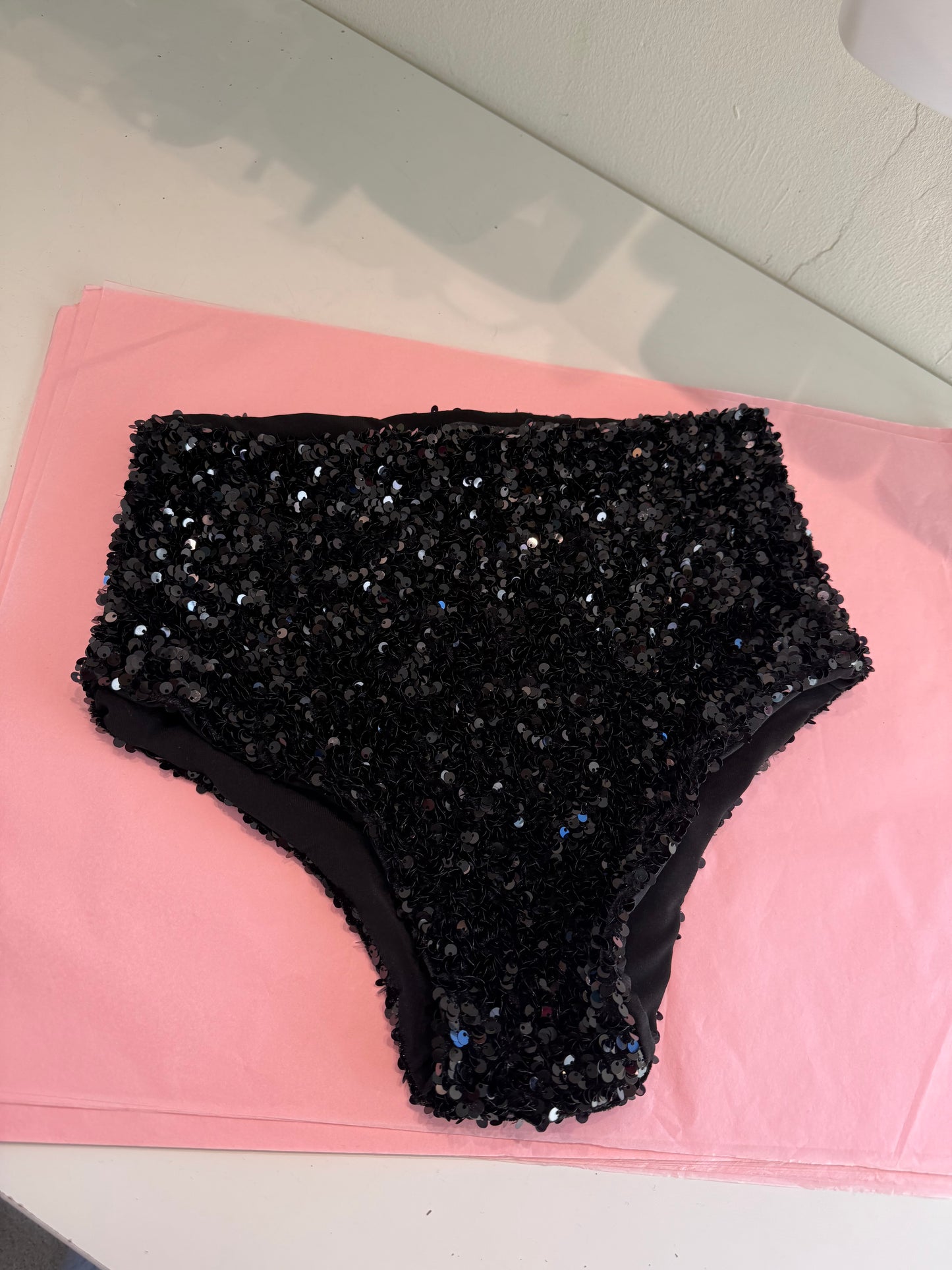 Sequin mini shorts size 6 SAMPLE