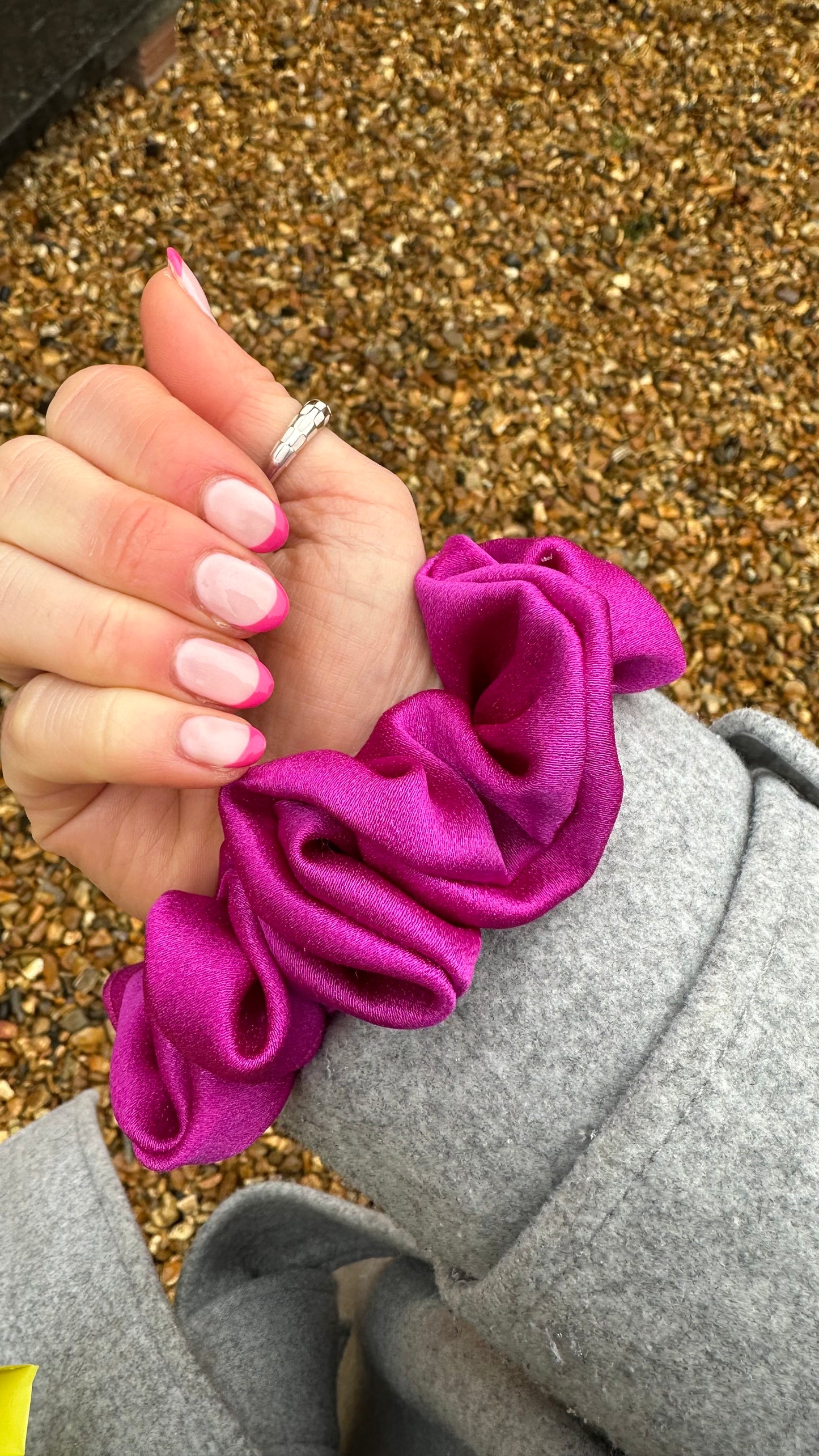 Satin scrunchies (2 for £14)