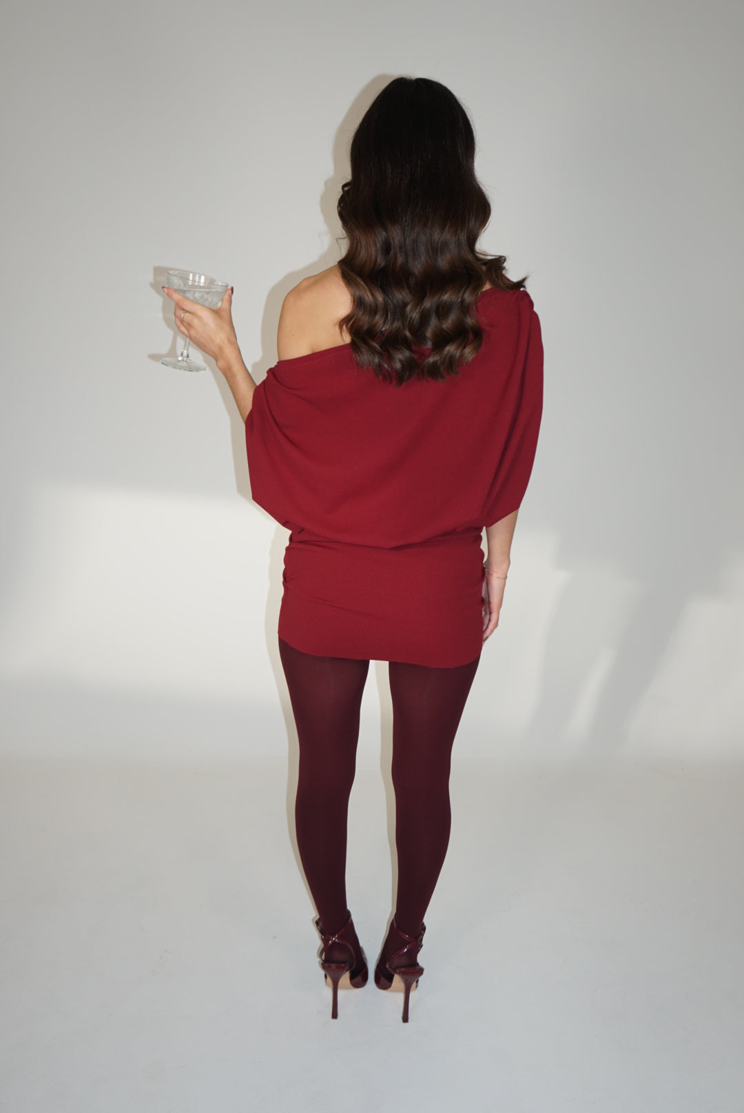 Louise Dress Burgundy size small SAMPLE
