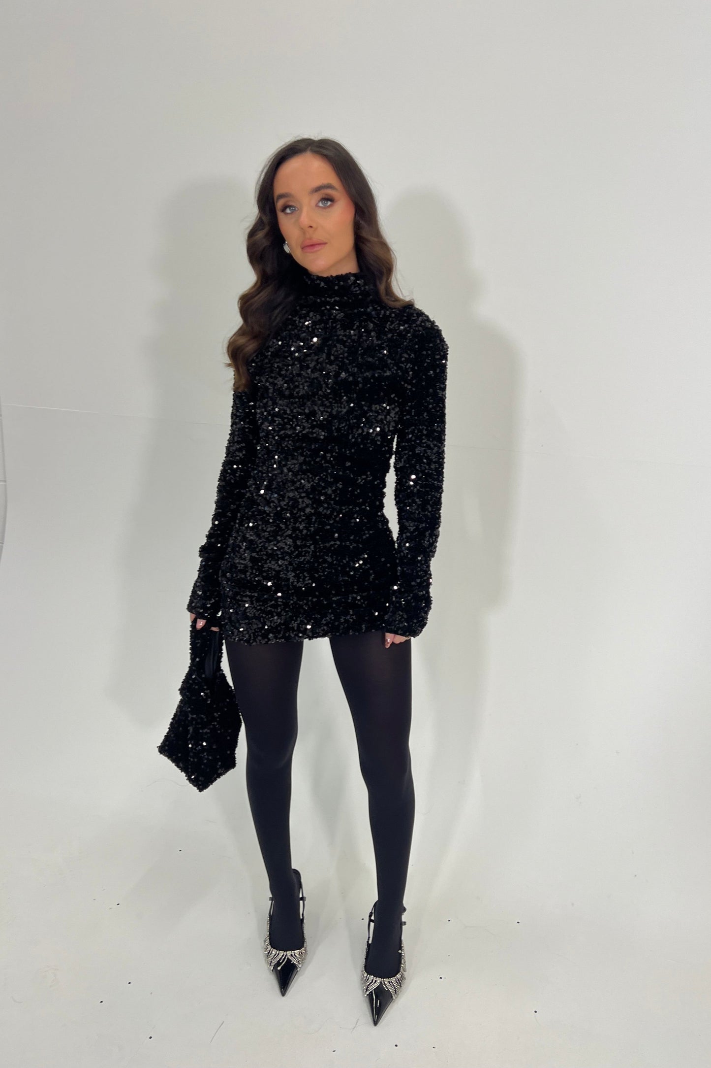 Sequin knot bag 'Sequin mix & match'