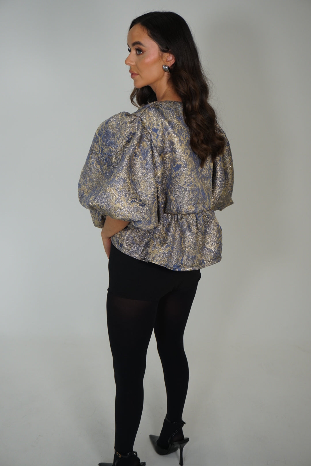 Dorothy blouse blue shimmer