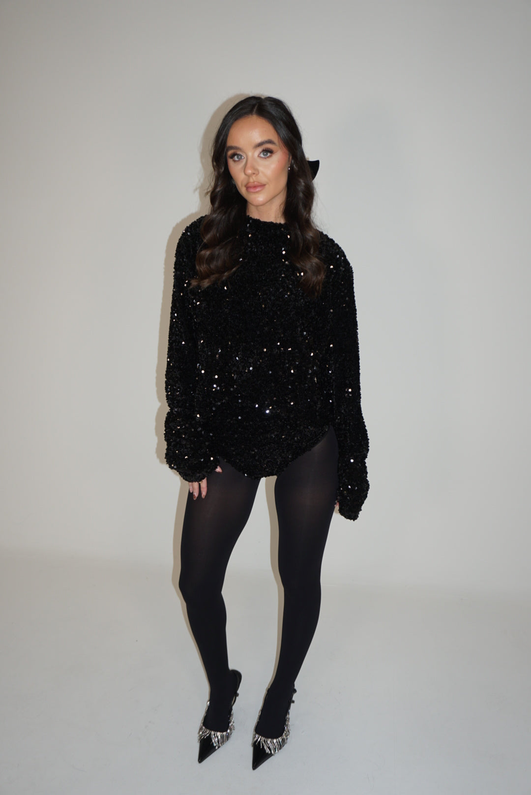 Sequin long sleeved top 'Sequin mix & match'