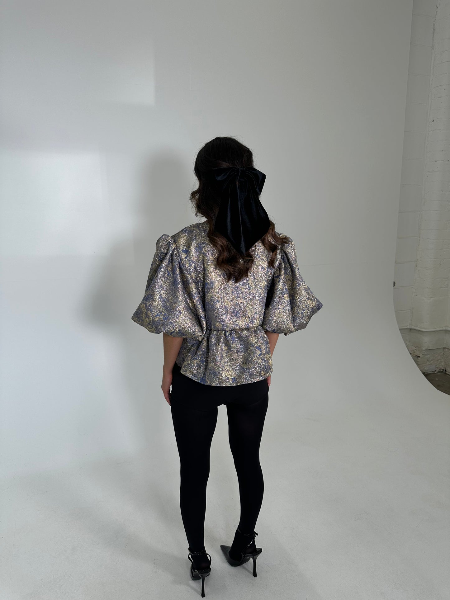 Dorothy blouse blue shimmer