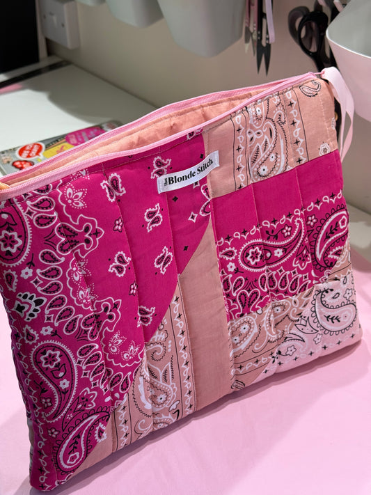 NEW IN | Paisley patchwork tablet case - pink