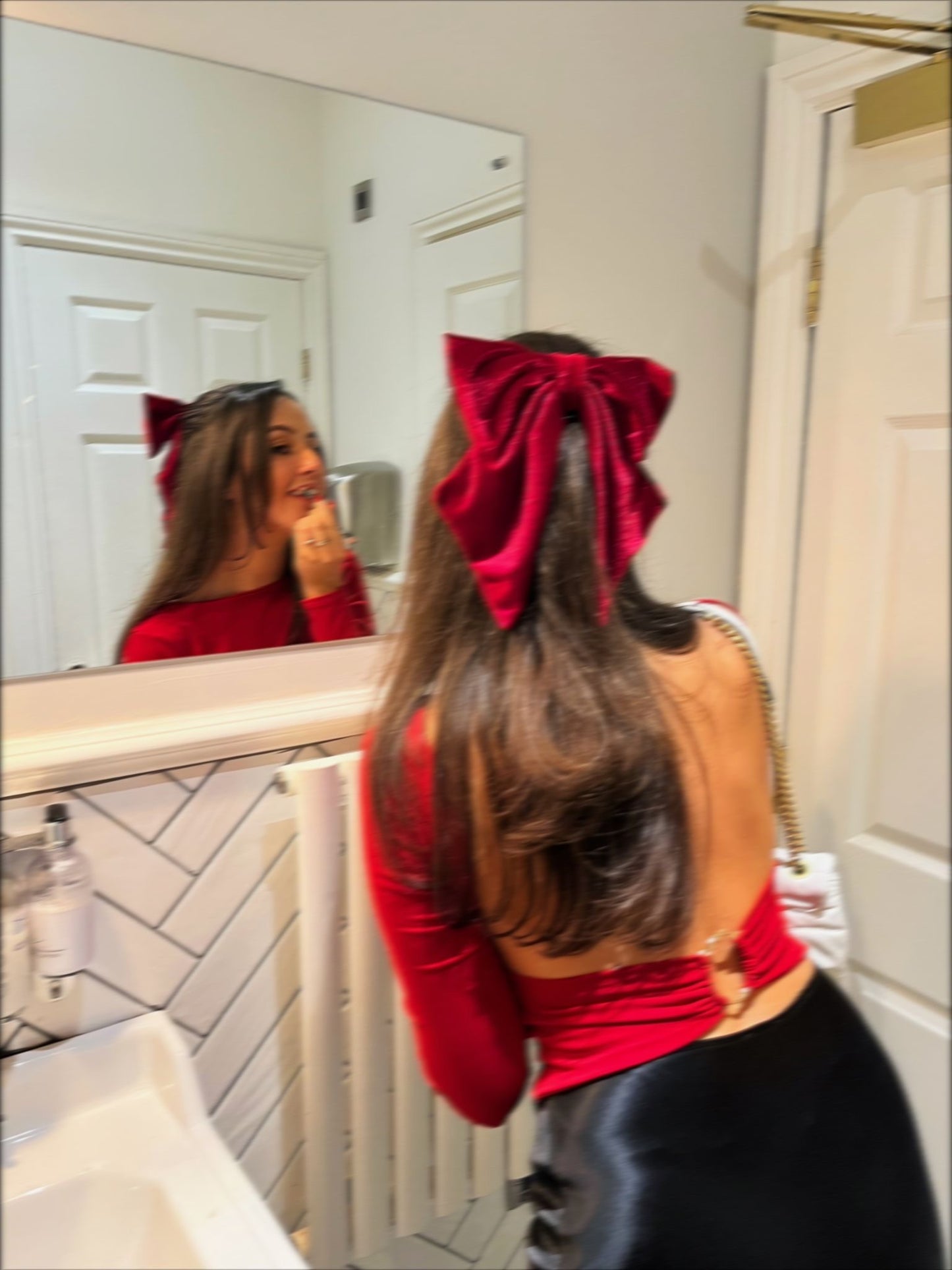 Velvet hair bow (Buy 2 for £30)